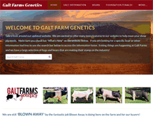 Tablet Screenshot of galtfarmsgenetics.com